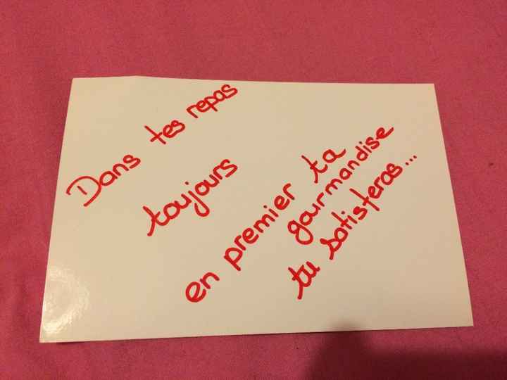 Ouverture de la deuxième enveloppe :