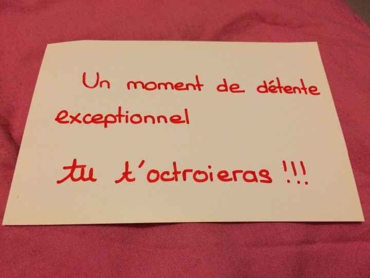 Ouverture de la cinquième enveloppe :