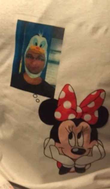 Tshirt avec mon chéri en Donald !