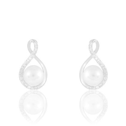 Boucles d'oreilles avec perle