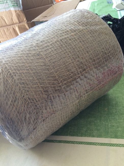 Toile de jute reçue ! - 2