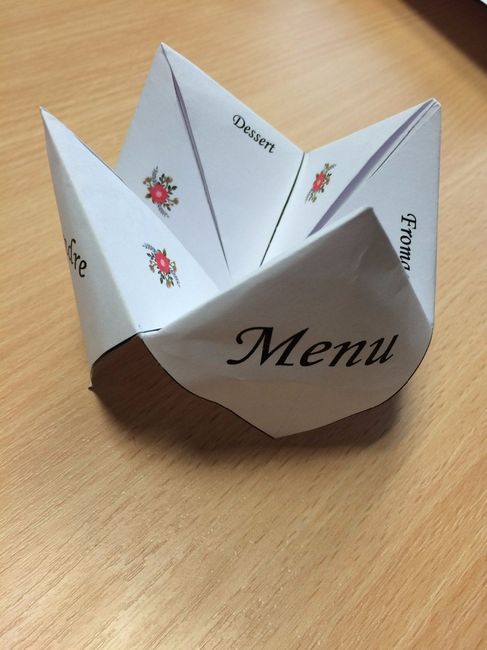 Menu cocotte
