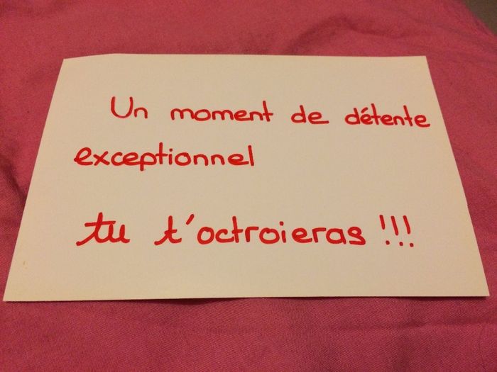 Ouverture de la cinquième enveloppe :
