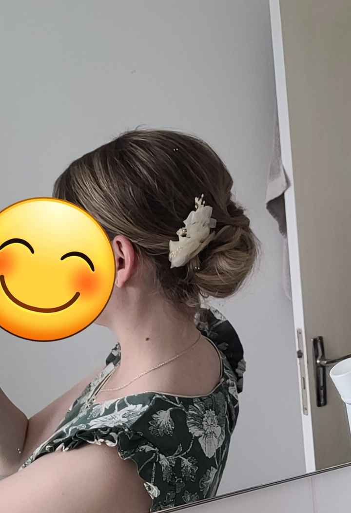 Aide chignon avec cheveux et peu de masse (post accouchement) - 2