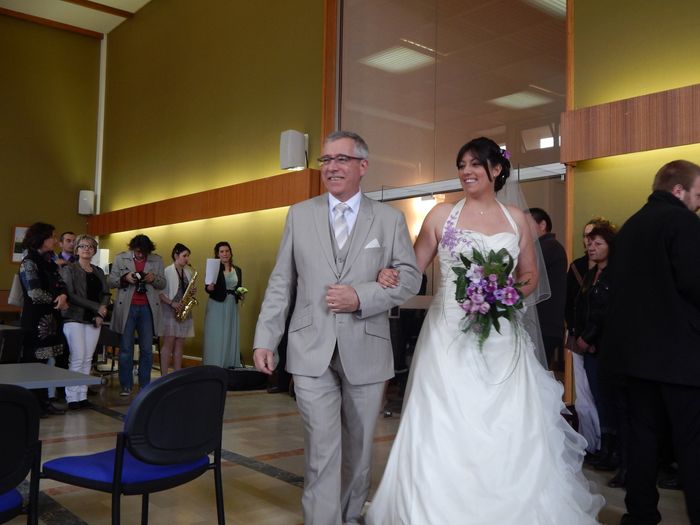 La mariée et son papa