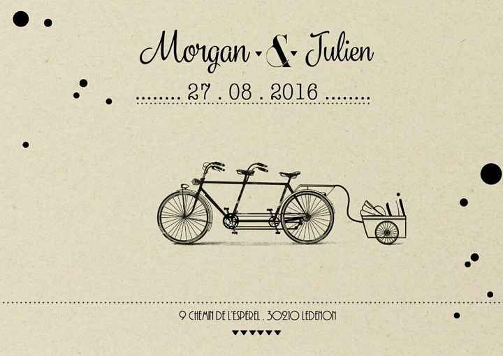 Impression faire part "kraft" - 1