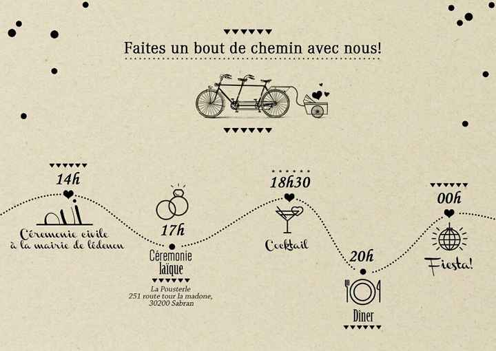 Impression faire part "kraft" - 2