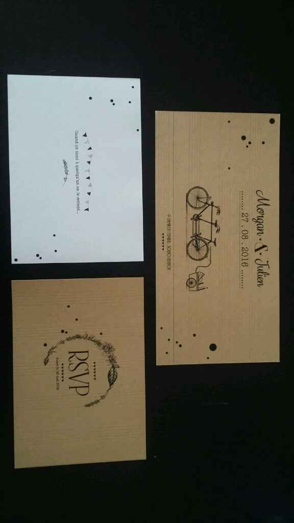 Mes faire parts kraft! - 1