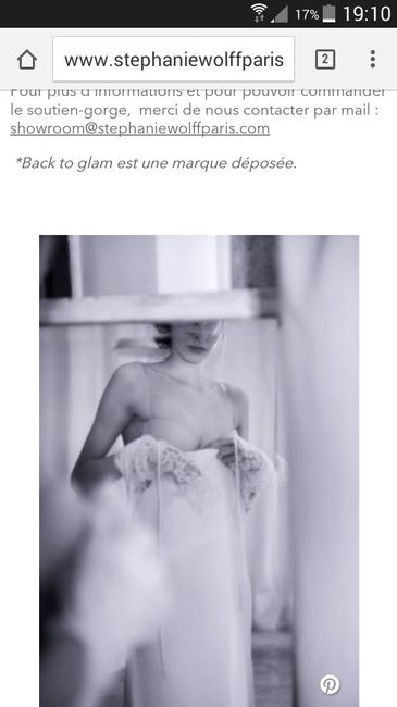 Soutien-gorge pour une robe dos nu - 1