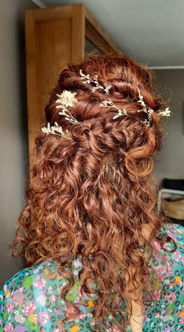 Coiffure mariée curly/afro 8