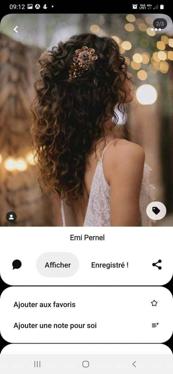 Coiffure mariée curly/afro - 1