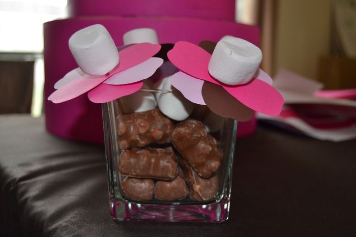 centre de table guimauve