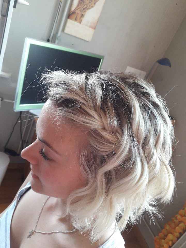 Essai coiffure cheveux court - 2