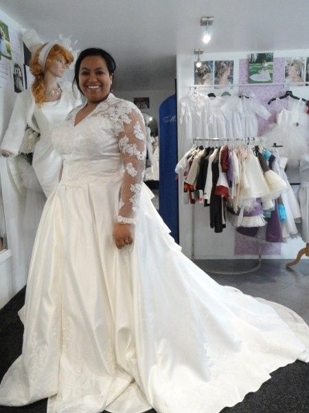Et la voilà ma robe de mariée ...