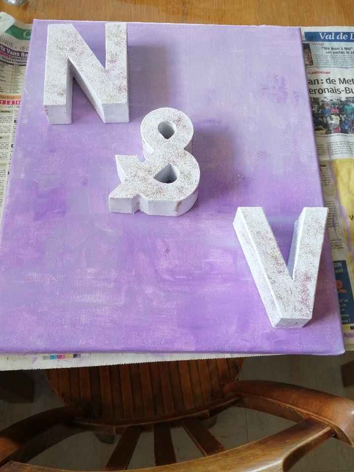 Tableau avec nos lettres en cours - 2