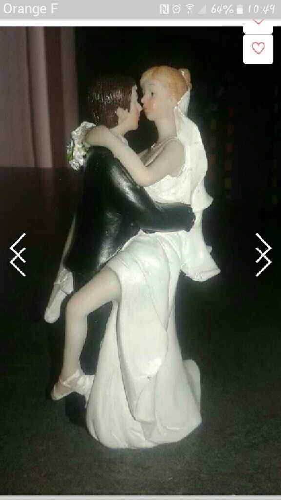 Figurine mariés gateau - 1