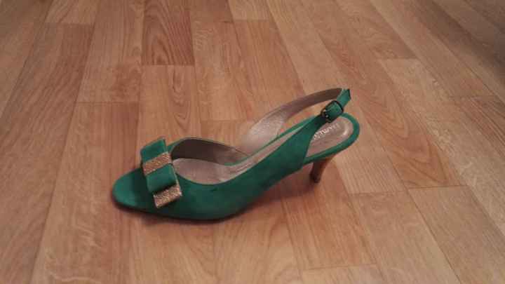 Chaussures Vertes et Or