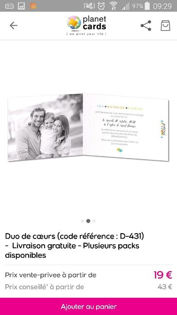 Offre  vente privÉe : faire part À prix reduit - 4