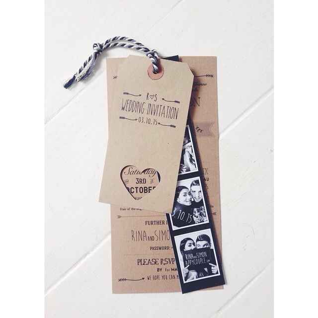 Vos faire part kraft boheme/vintage - 1