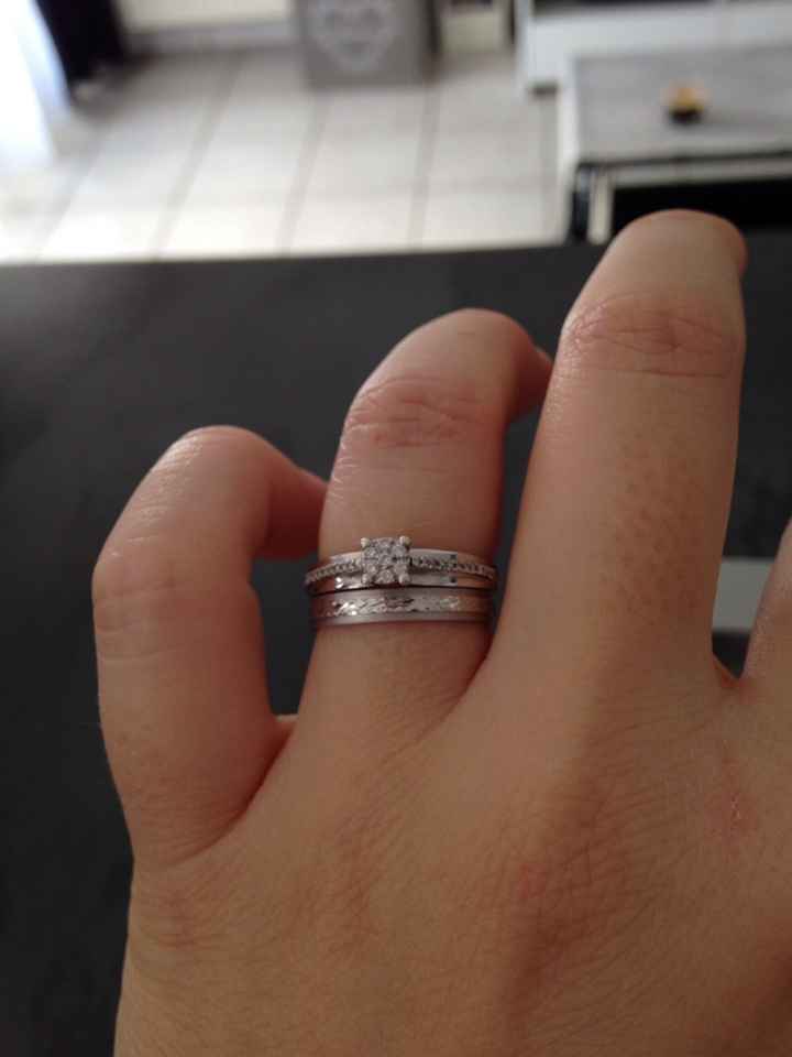 Photo alliance-bague de fiançailles - 1