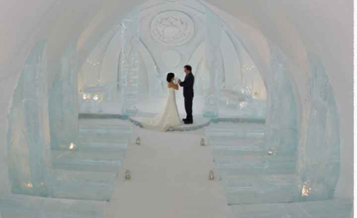 Mariage hivernal à l'hôtel de glace au Québec - 3
