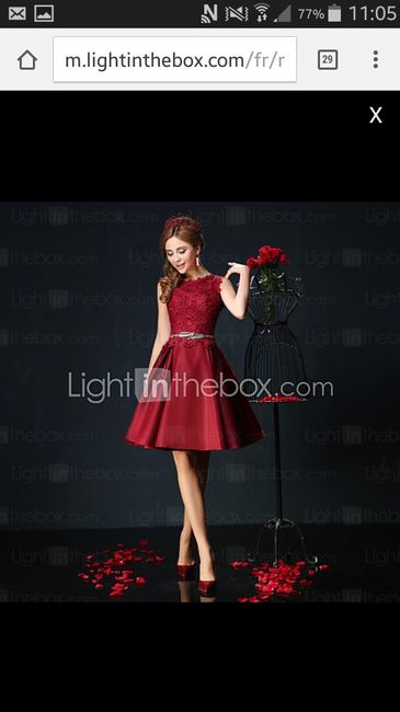 Robe de demoiselle d'honneur - 1
