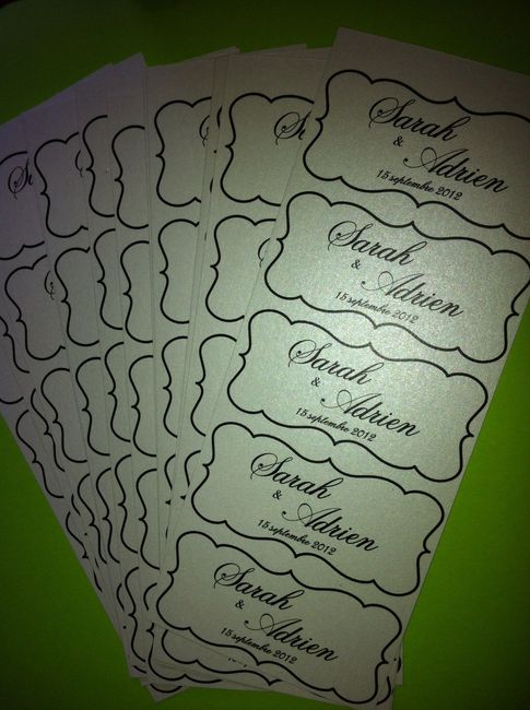 étiquettes dragées