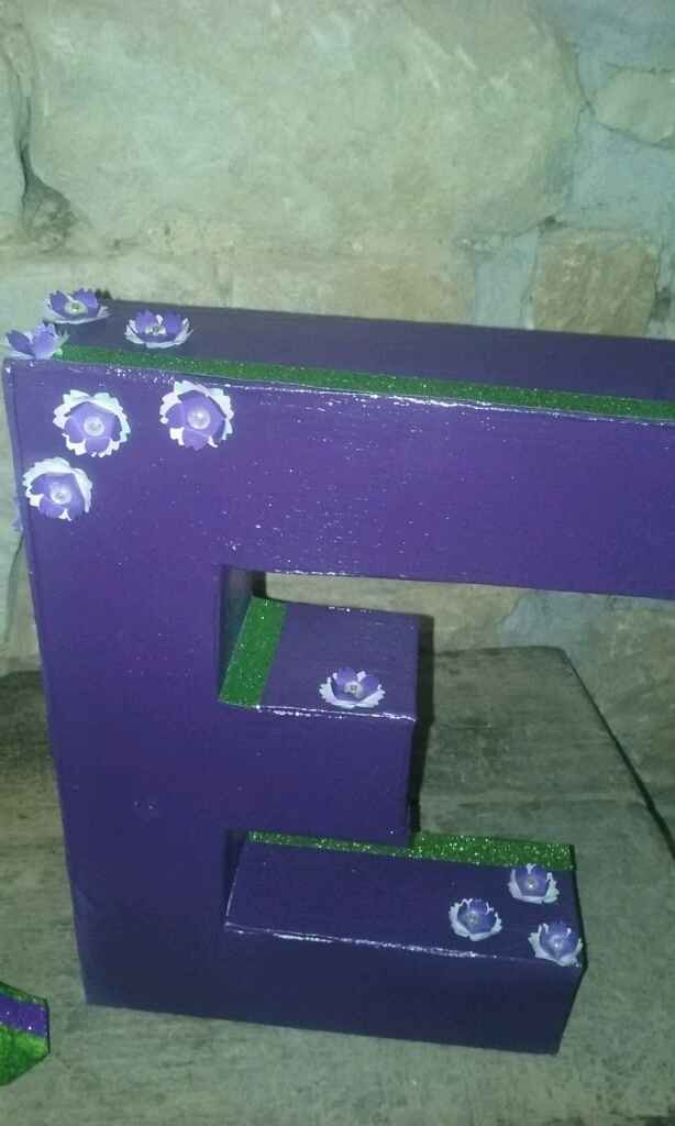 Mes lettres géantes diy terminées - 2