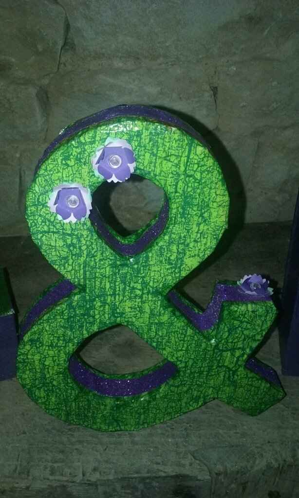 Mes lettres géantes diy terminées - 4