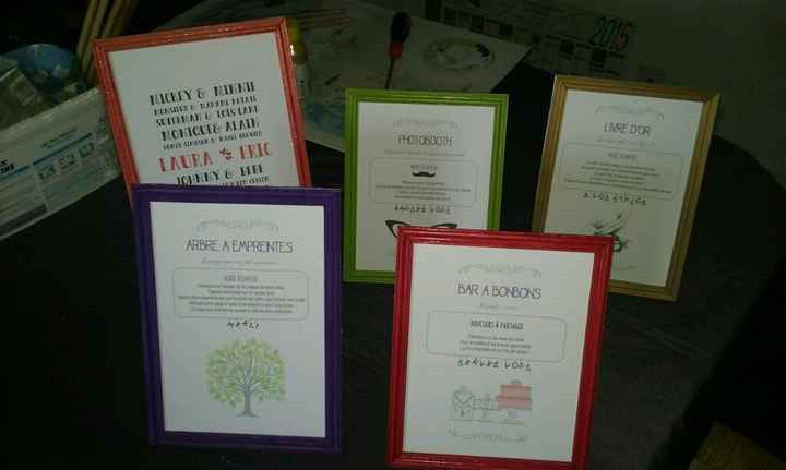 Cadres "instructions" et "couples célèbres" terminés - 2