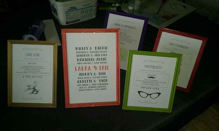 Cadres "instructions" et "couples célèbres" terminés - 3