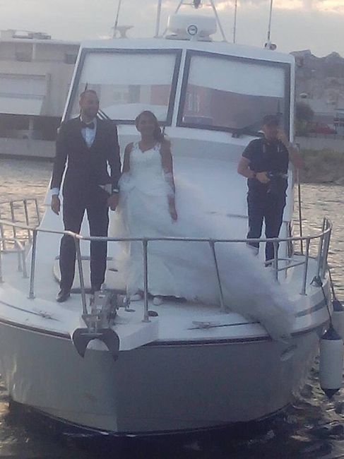 Besoin d'idées - arrivée en bateau des mariés... - 1