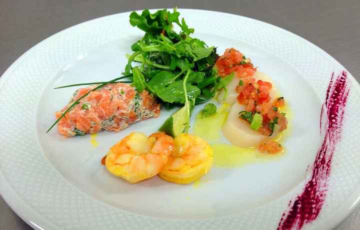 Entrées menus mariage : la mer - 1