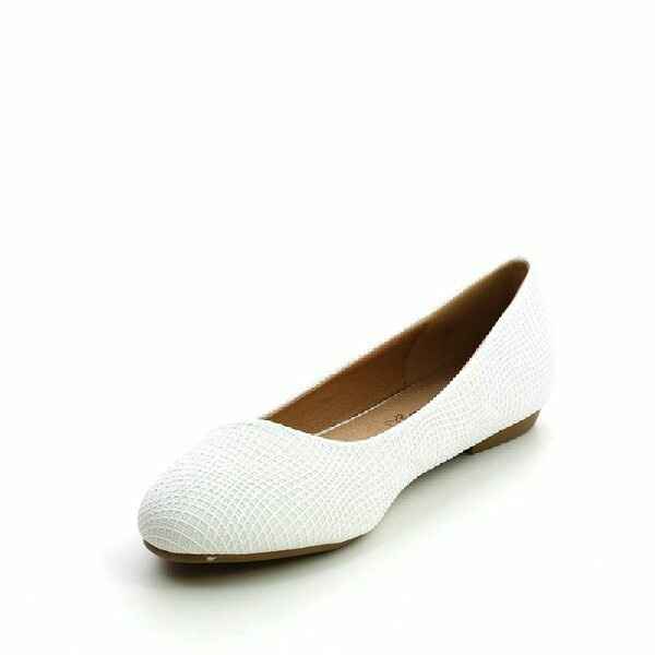 Ballerines blanches grande taille et prix mini - 1