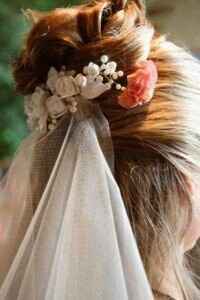 Coiffure : peigne + voile. - 4