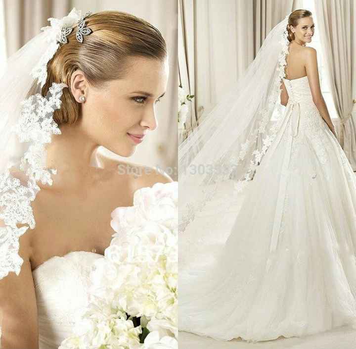 Coiffure : peigne + voile. - 7
