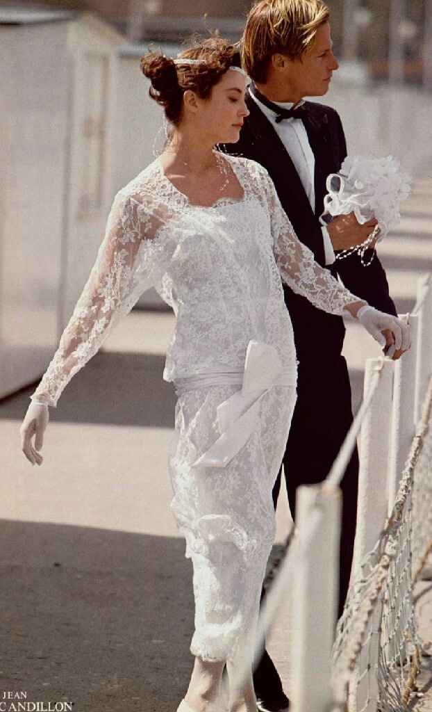 Petit délire : quel était le type de robe de mariée, l'année de ma naissance ? ( Oui, je sais, je ne
