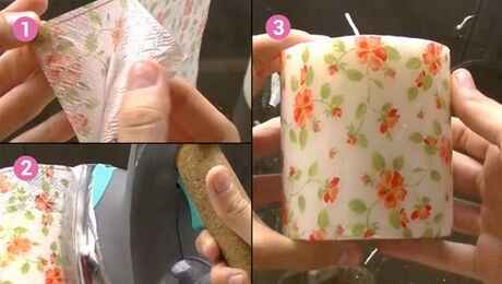 Bougie décorée diy - 1
