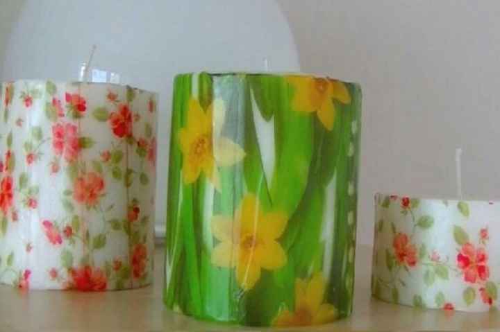 Bougie décorée diy - 2