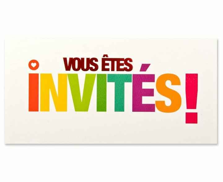 Inspiration mariage multicolore : les faire parts - 4