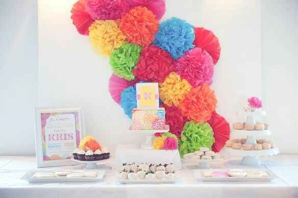 Inspiration desserts pour un mariage multicolore - 9