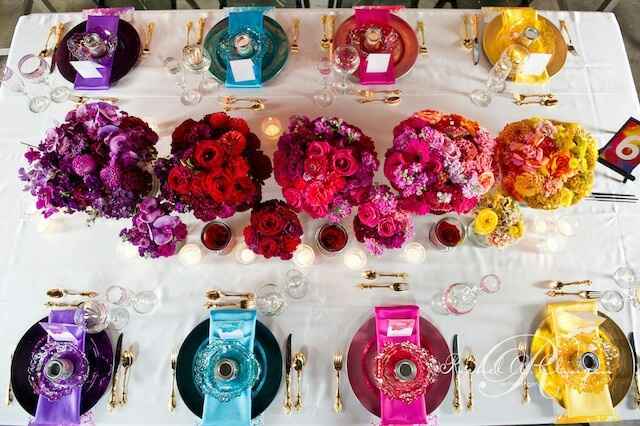Inspiration mariage multicolore : la décoration - 2