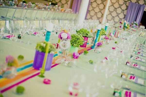 Inspiration mariage multicolore : la décoration - 8