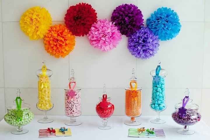 Inspiration mariage multicolore : la décoration - 9