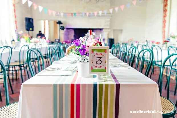 Inspiration mariage multicolore : la décoration - 15