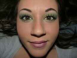 Essai maquillage  oeil vert ou rose ? - 3