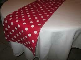 Decoration rouge à pois blancs - 10