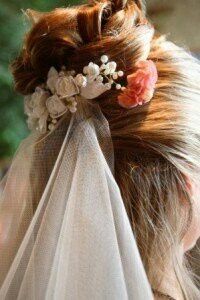Coiffure : peigne + voile. - 4