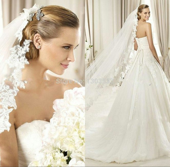 Coiffure : peigne + voile. - 7