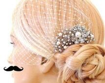 Coiffure : peigne + voile. - 10